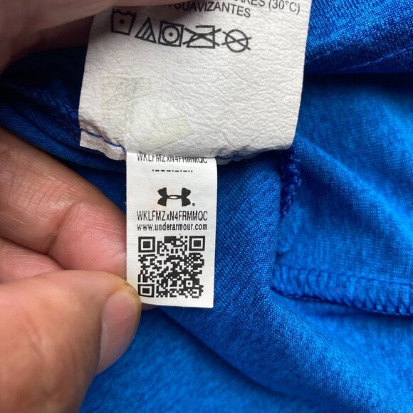 UNDER ARMOUR UA Golf Shirt Men Large Blue The Playoff Polo Loose Outdoor Golfer - Picture 6 of 11